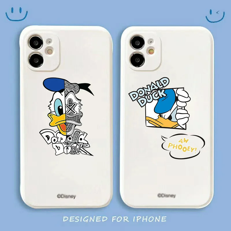 

Disney Donald Cartoon Mobile Phone Case for Iphone 7/8 Plus X/xs Xr Xsmax 11 Pro Max 12pro Max Soft Cute Phone Shell