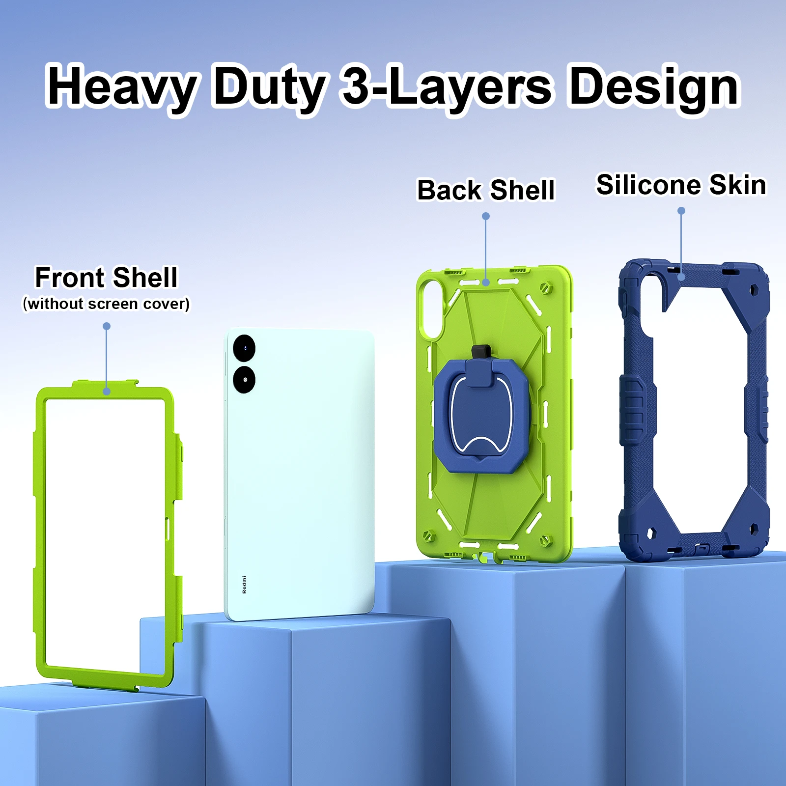 Чехол для Xiaomi poco pad 12 1 бронированный чехол Redmi SE 8 7 дюйма 2024 детский