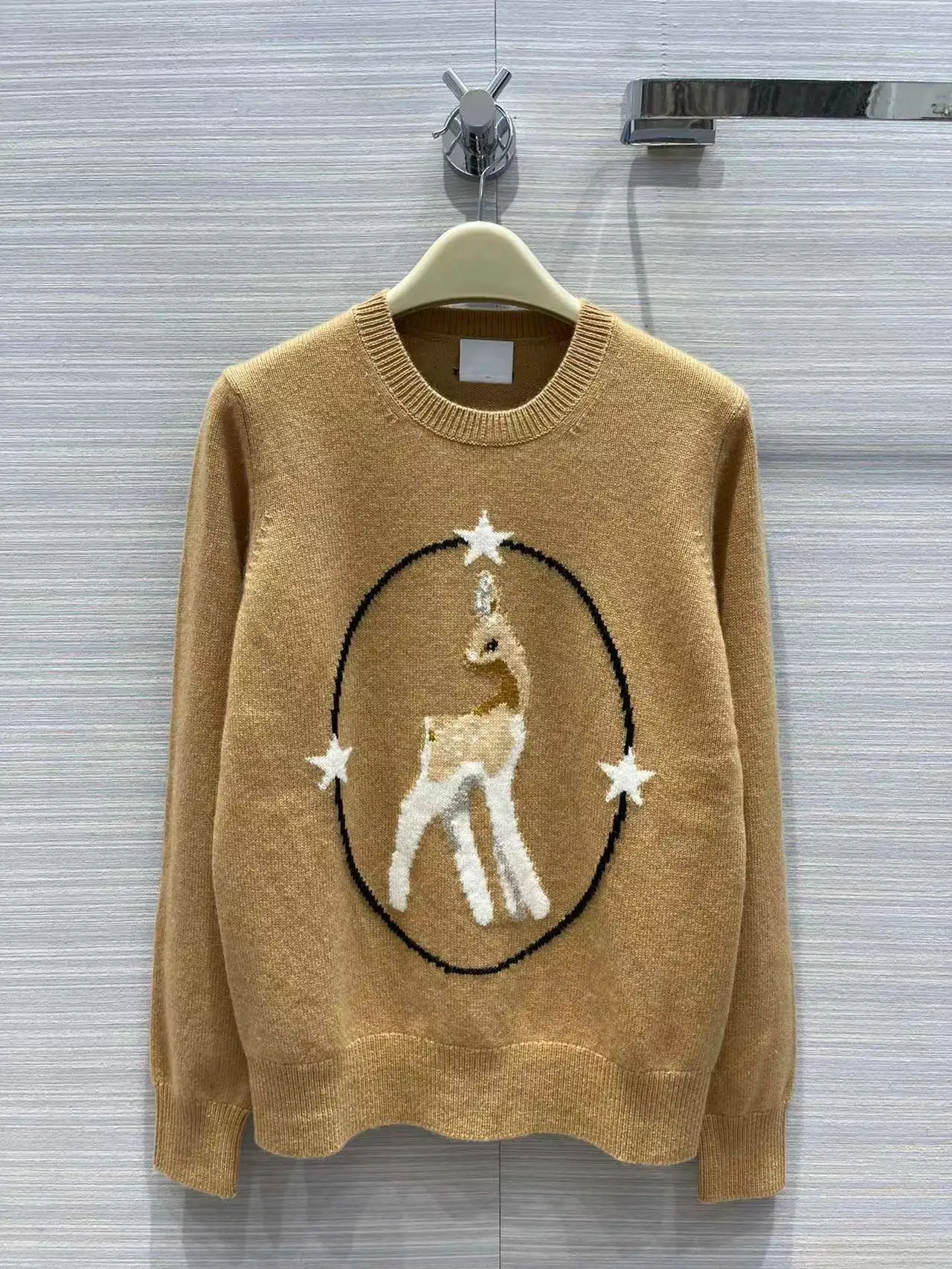 

High Quality Runway Design Pullover Sweater Women 2022 Summer Knitted Femme Jacquard Cashmere Sweater