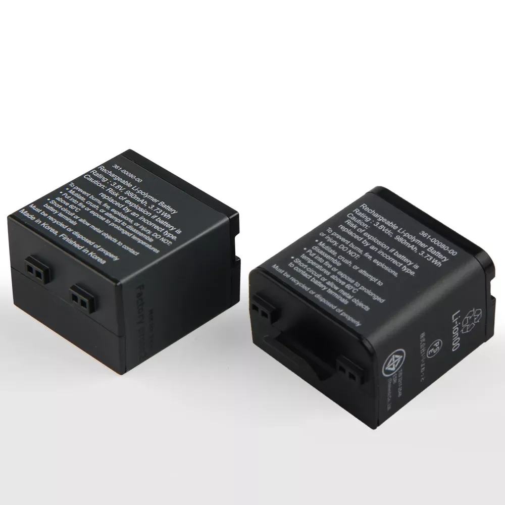 

Original Replacement Battery For Garmin Virb X Compact VIRB XE 361-00080-00 Genuine Battery 980mAh