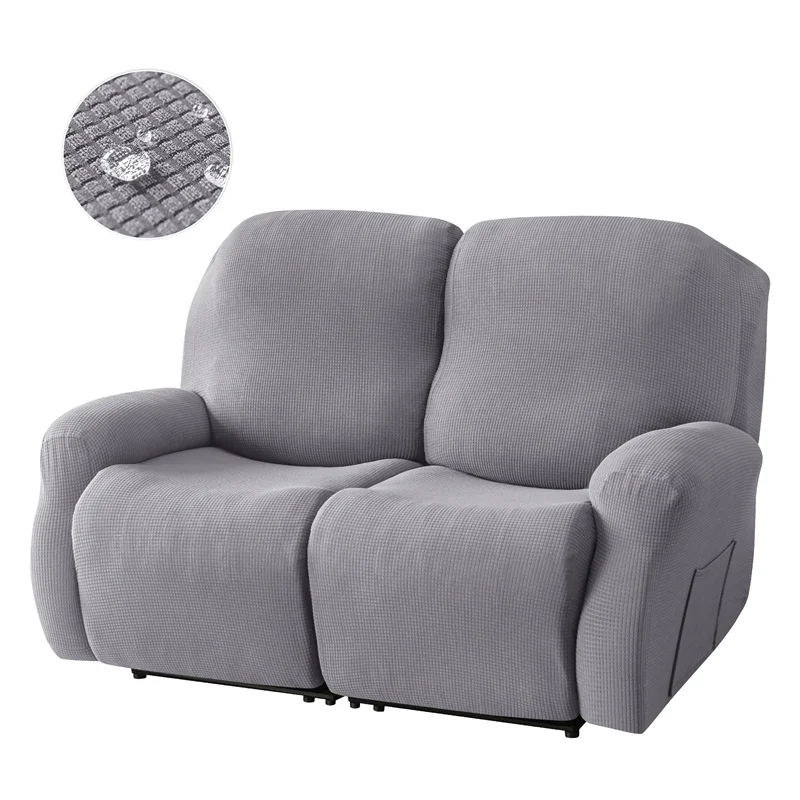 

Anti-slip Polar Fleece Sofa Armchair Cover Elastic Sofa Dust CoverFour Seasons Double Seat Solid Color Recliner Sofa Cover