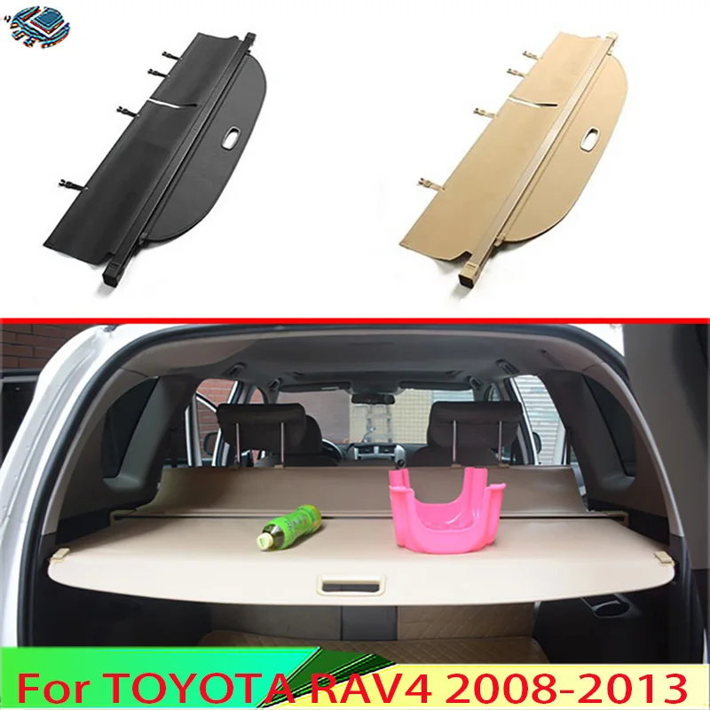 

For TOYOTA RAV4 2008-2013 Aluminum+Canvas Rear Cargo Cover privacy Trunk Screen Security Shield shade Accessories