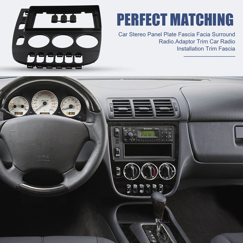 9-дюймовая Автомобильная рамка адаптер Android модель Mercedes Benz ML ML320 M-Class W163 2003-2005