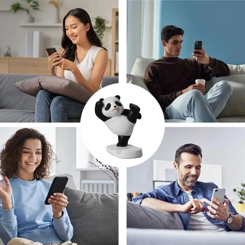 Держатель для телефона с мультяшной пандой устойчивая Нескользящая подставка
