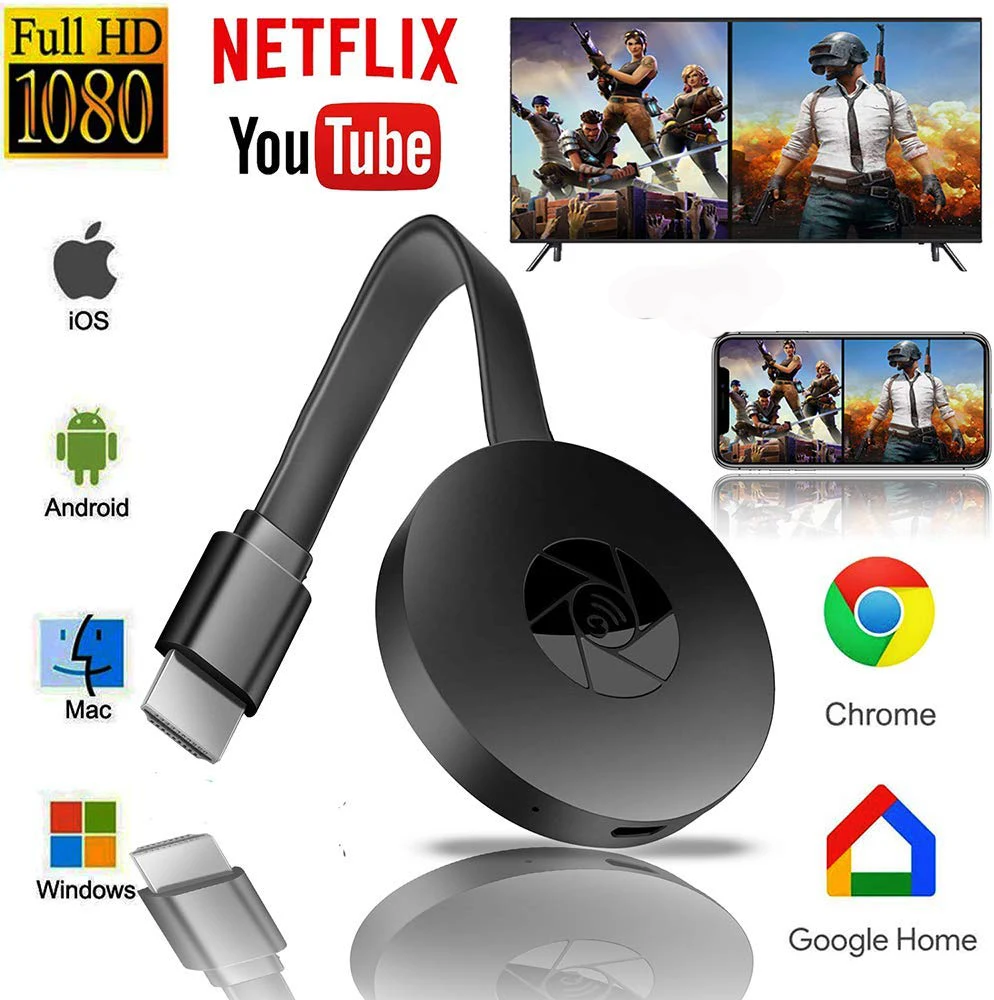 ТВ 2 4G 4K беспроводной WiFi зеркальный Кабель HDMI-совместимый адаптер 1080P дисплея для