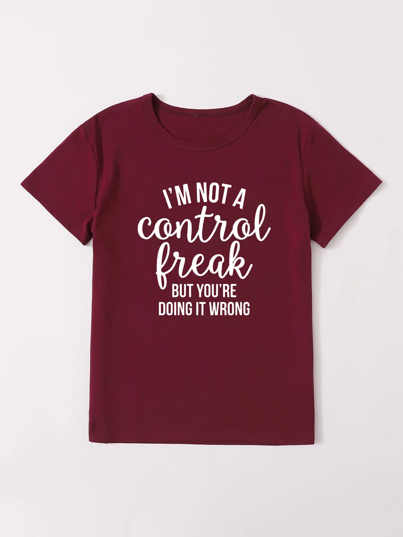 I M NOT A Contril Sweatshirt Woman Clothes White Crop Top Aesthetic Tops T-shirts 2022 Women Shirt and Skirt Set Zero Two Anya