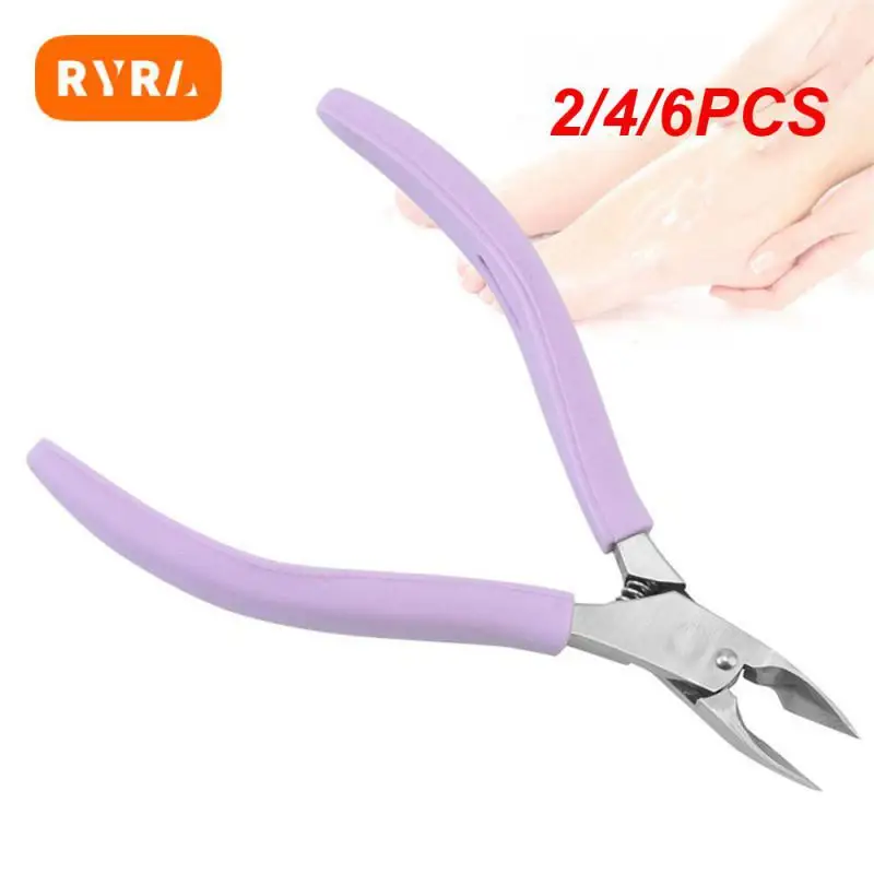 

2/4/6PCS Ergonomic Nail Clippers Smooth Manicure Innovative Easy-to-use Nail Scissors Multifunctional Manicure Tools Precise