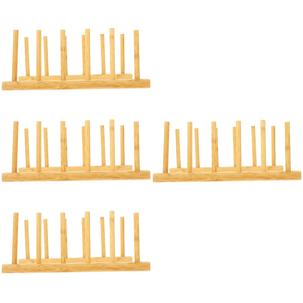 

4pcs Dish Holder Kitchen Plate Holder Multi-use Rack Kitchen Drying Rack