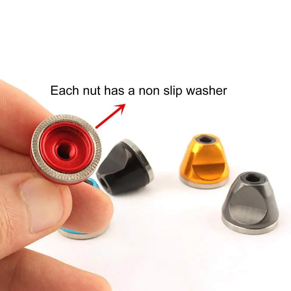 

Bicycle Hub Nut Practical High Hardness Anti-oxidation Quick Release Rod Nut for MTB Bolt Axle Lever Hub Nut Hub Rod Nut