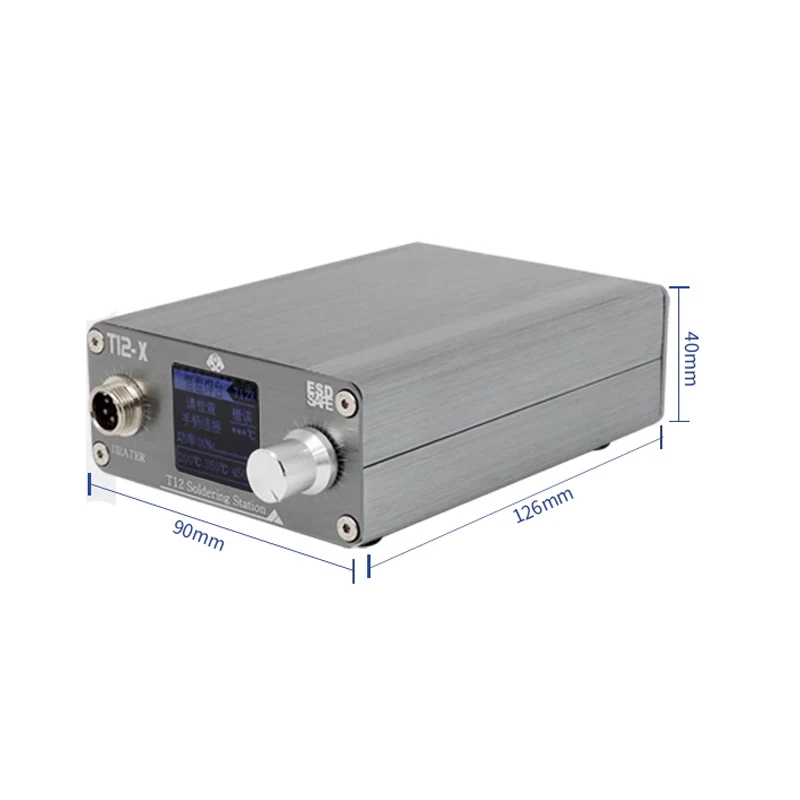 Фото Паяльная станция Oss T12-X 72W с ЖК-дисплеем для ремонта печатных плат мобильных телефонов, электронный паяльник №3