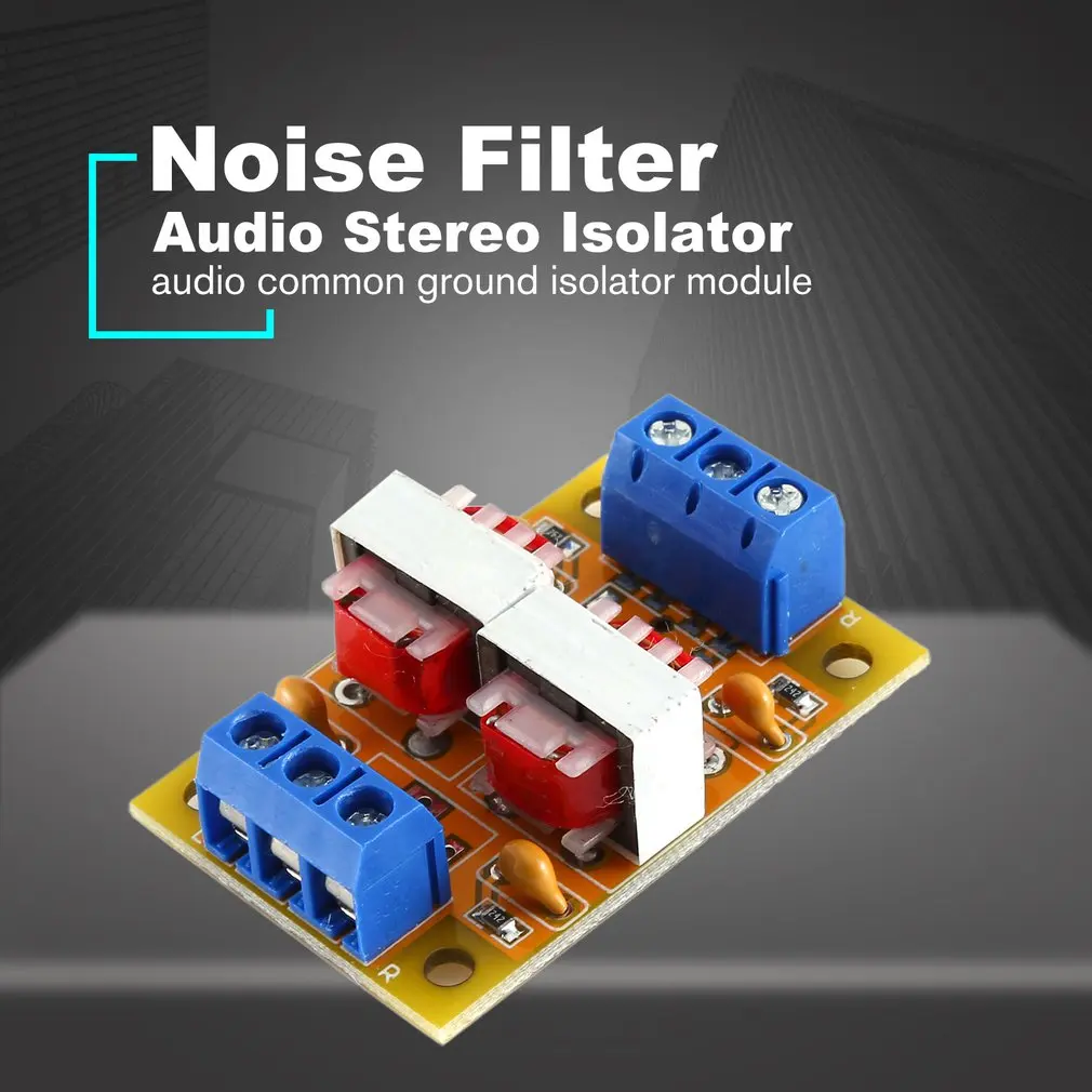 

Audio Stereo Isolator Acoustic Noise Isolation Eliminate Current Interference Filter Eliminator Ground Loop Suppressor