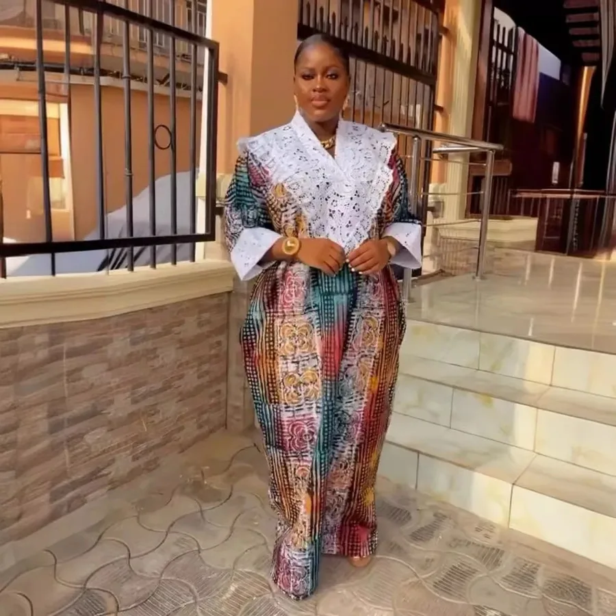 2024 африканское вечернее платье с принтом для женщин большие размеры Дашики