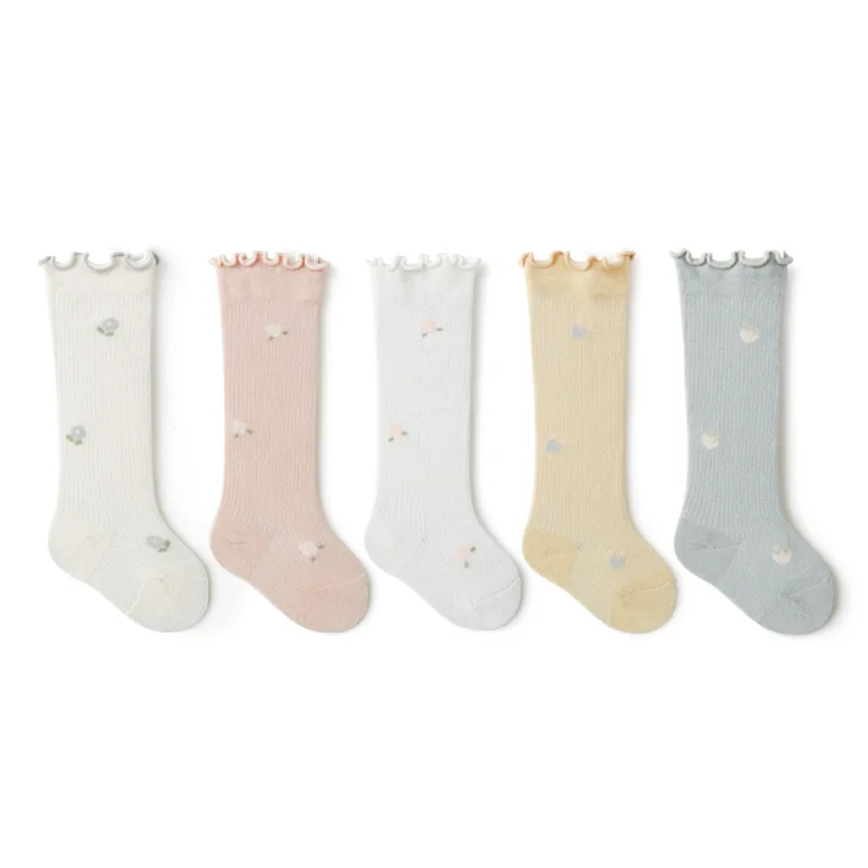 

Summer Children Knee High Fishnet Socks.Baby boys Cotton Mesh Socks Newborn Infant knee high Baby Girls Long Socks for 0-3Y