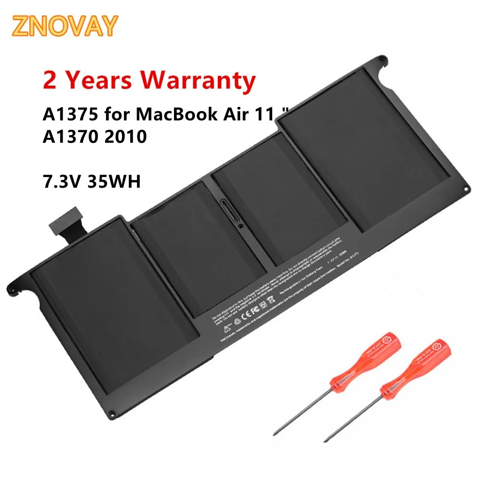 Аккумулятор для ноутбука ZNOVAY A1375 7 3 В 35 Втч Apple MacBook Air 11 дюймов A1370 MC506 MC505 MC506LL/A MC505LL/A