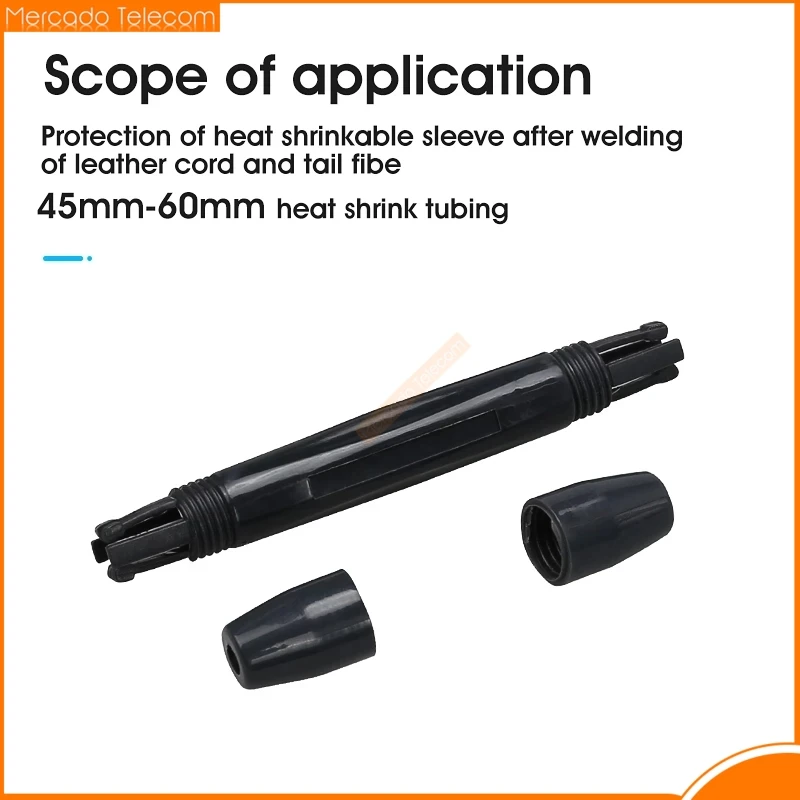 150Pcs Drop cable protection box Optical fiber Protection box small round tube heat shrink tubing to protect fiber splice tray