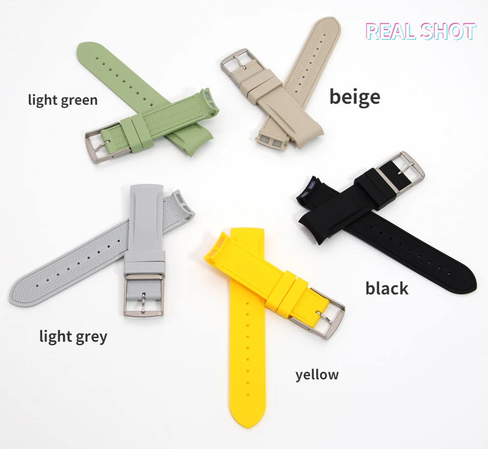 New Colorful Rubber Watch Band 20mm  for Omega×Swatch Joint MoonsSwatch Steel Pin Buckle Women Waterproof Curved End Watch Strap