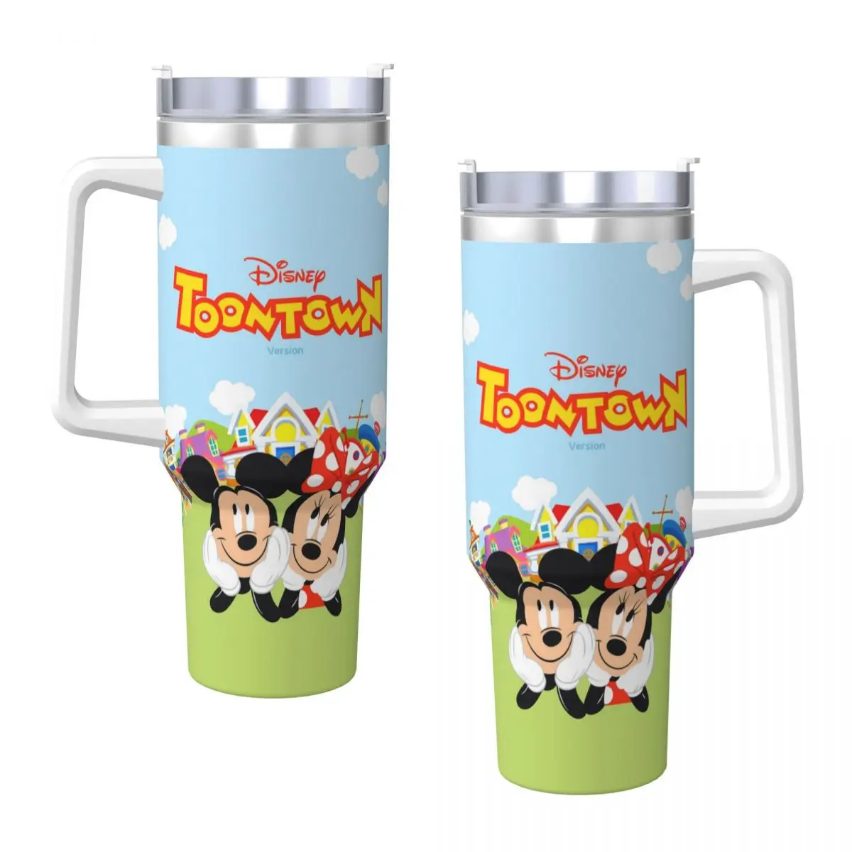 Микки Маус стакан из нержавеющей стали пляжные автомобильные кружки большая