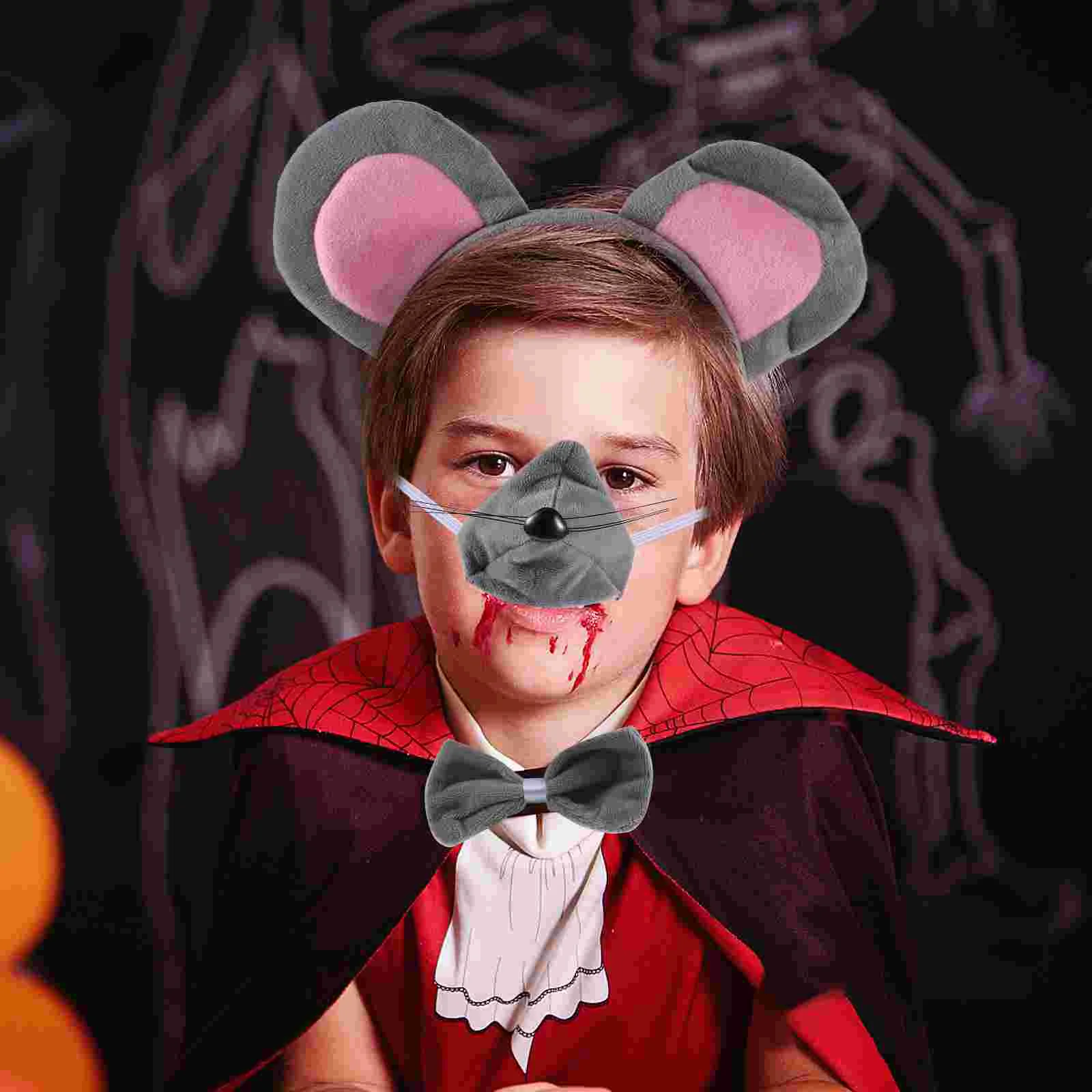 

Tiara Kids Cosplay Headband Ear Mouse Costume For Boys Hair Accessories Girls Decorative Mice Ears Child