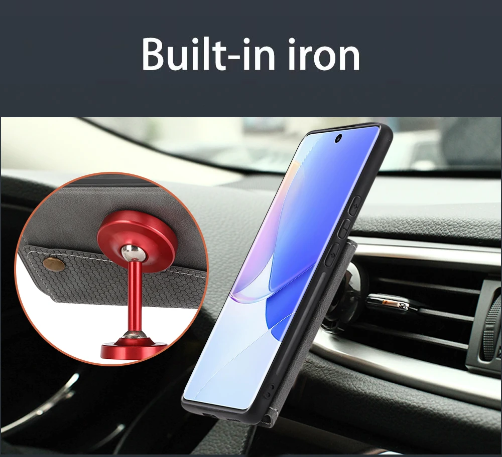 Двойной кожаный чехол-бумажник для телефона с защитой от падения Xiaomi Redmi K30 PRO