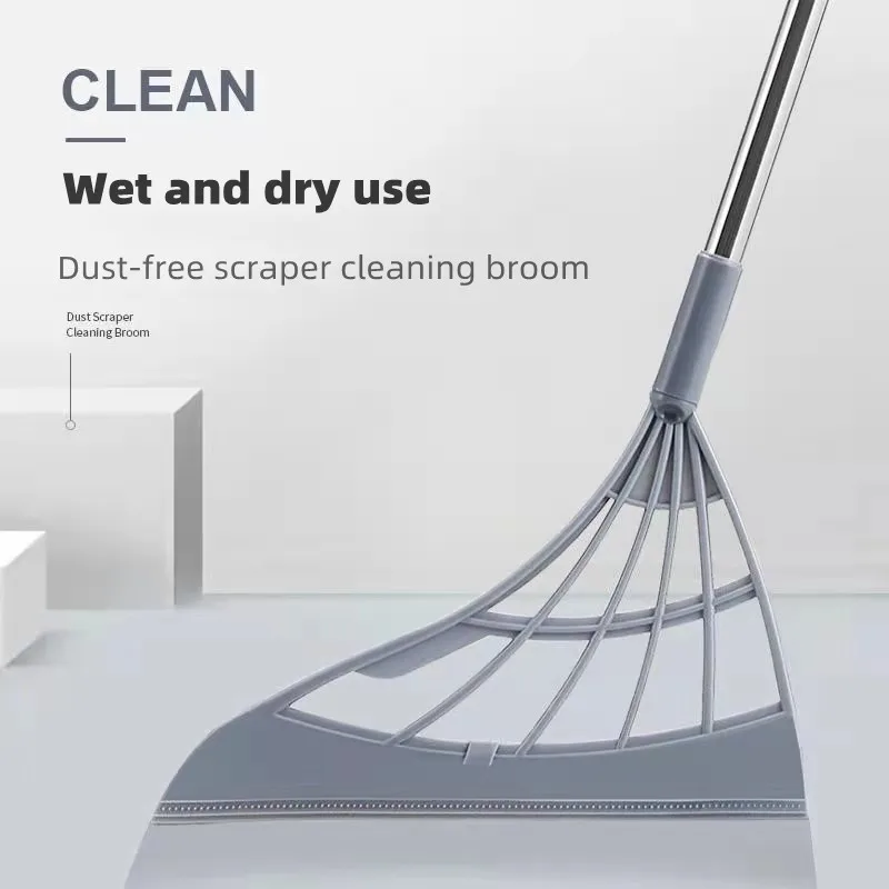 

Magic broom wiper mop foldable multifunctional creative bathroom glass floor wiper silicone broom floor cleaner cleaning tools