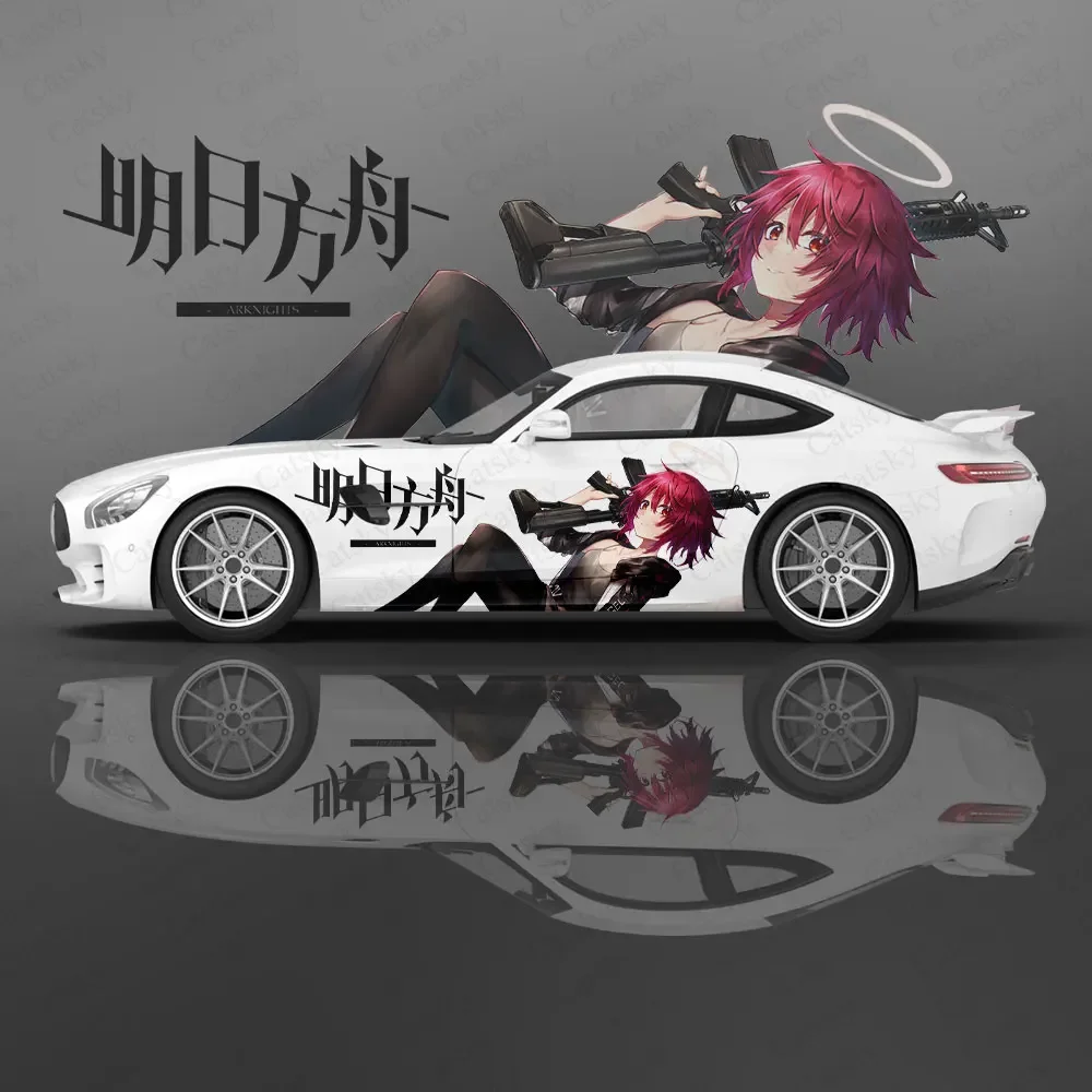 Exusiai Arknights аниме автомобильная наклейка цветок виниловые наклейки для автомобиля