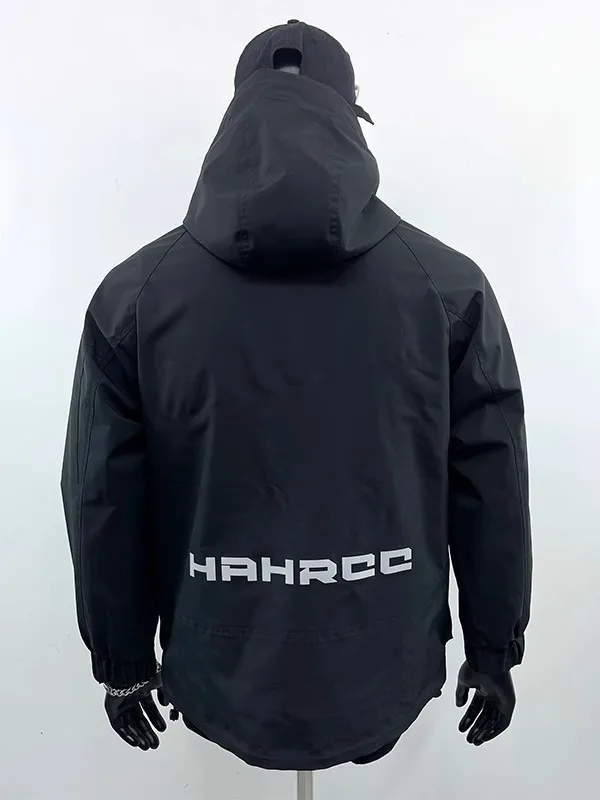 Весенне-осенняя модная брендовая мужская куртка-карго из трехстойкой ткани