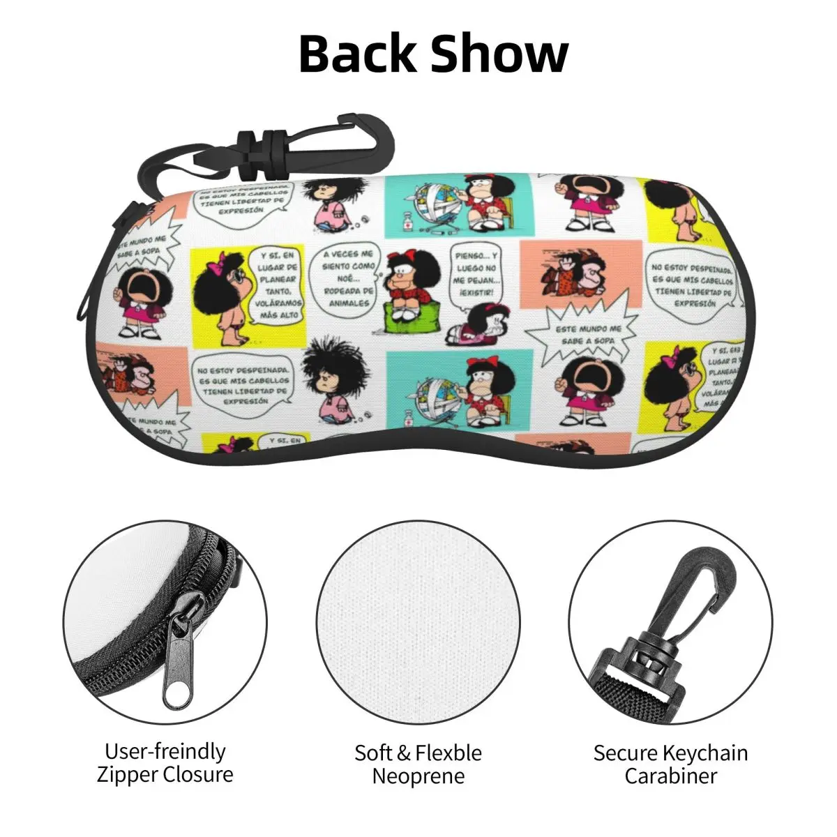 Защитные очки манга Quino Mafalda для мужчин и женщин мягкие милые Мультяшные