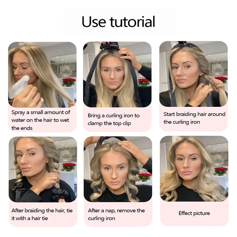 Плойка для завивки без радиатора повязка на голову лента шелковая одежда мягкая