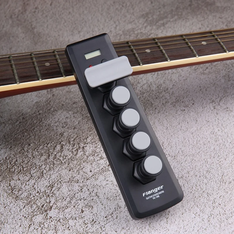 

Улучшенный тренажер Flanger для пальцев, укулеле с регулируемой мощностью/гитара/бас/пианино/Саксой/скрипка, ручной тренажер для пальцев