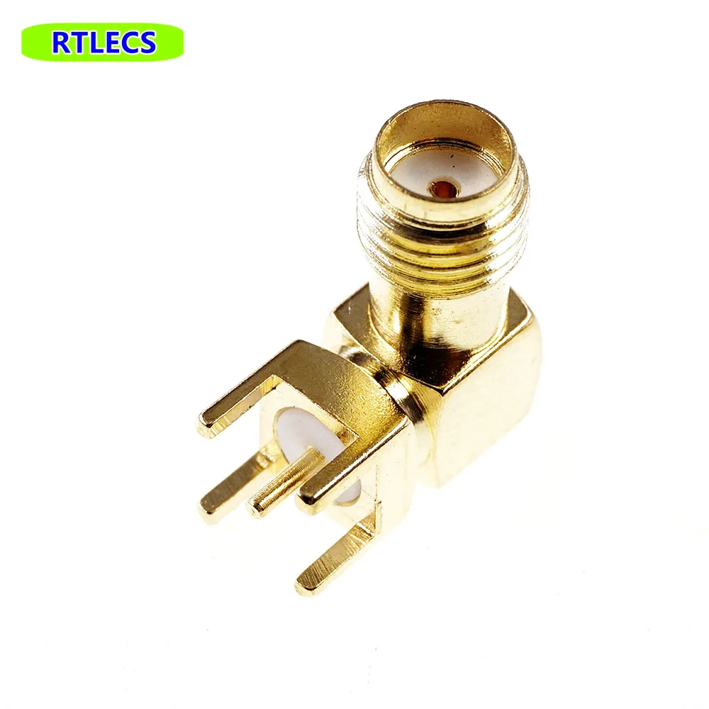 

1000pcs SMA Jack Female Socket 50 Ohm Through Hole Right Angle Solder PCB Mount Coaxial Connector RF Receptacle