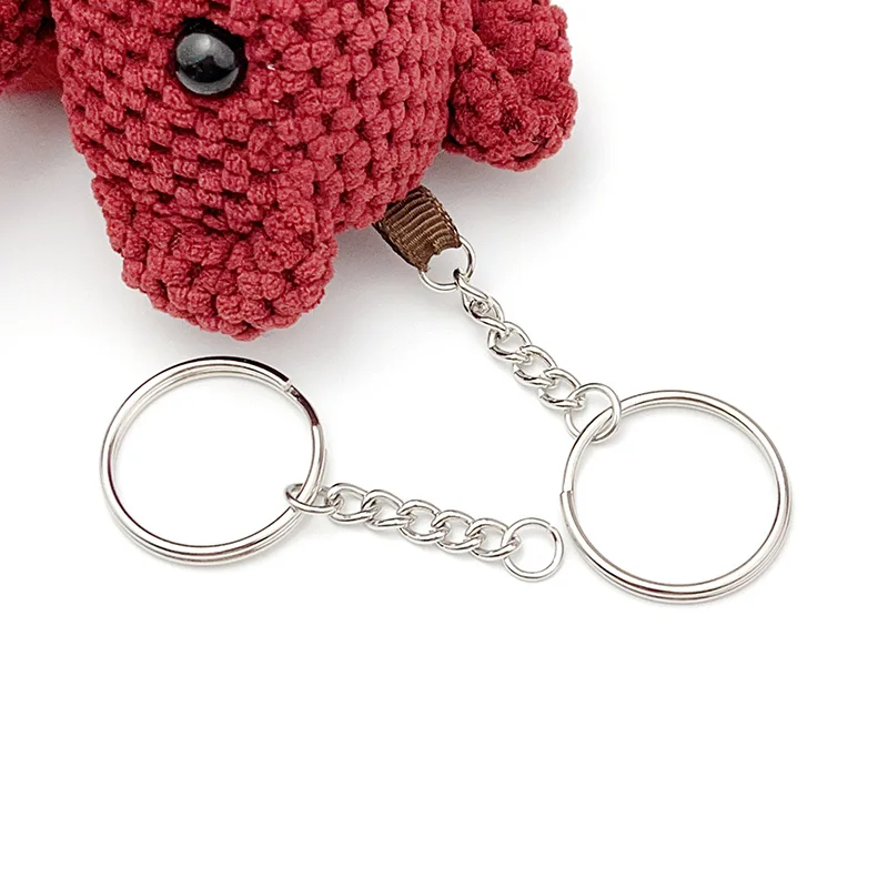 20-100Pcs 20-25mm Metal Screw Pin Key Ring Key Chain Round Wire Open Circle DIY Jewelry Toy Pendant Making Accessories Wholesale