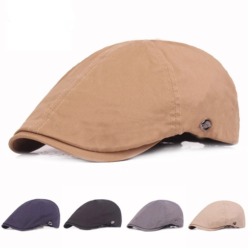 Cap Men's Twill Cotton Hat 8 Panel Hat Baker Caps Retro Gatsby Hats Casual Brand Cap Cabbie Apple Beret for Male