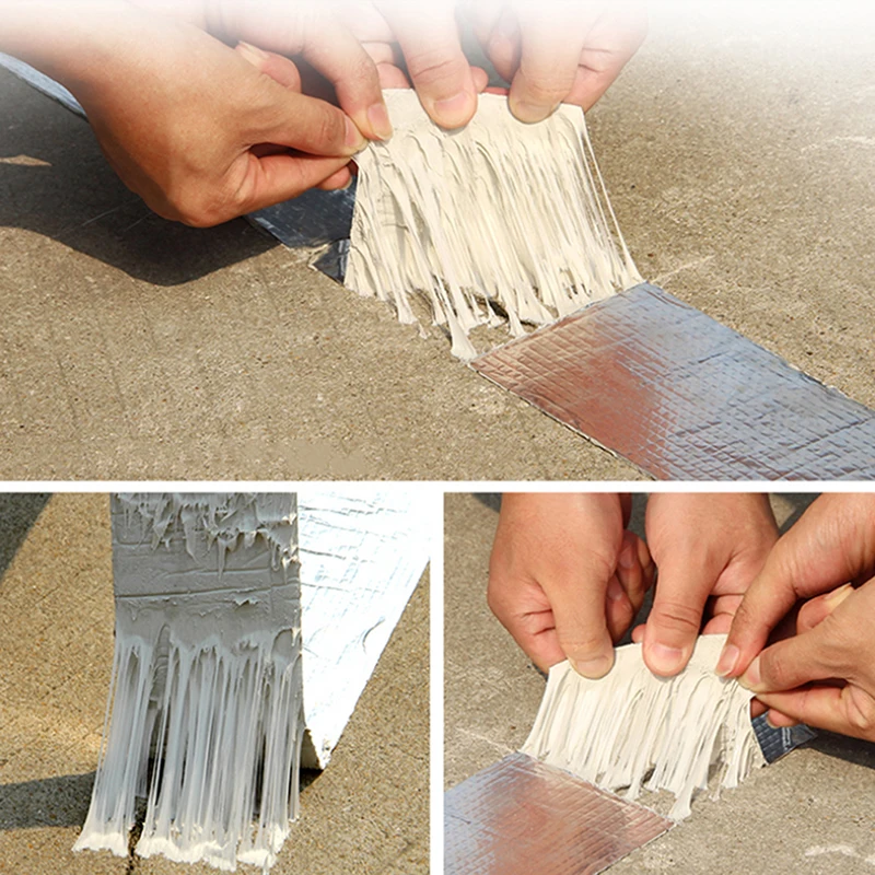 

Waterproof Repair Super Nano Tape Self Adhesive For Roof Hose Repair Flex Tape Aluminum Foil Butyl Rubber Tape Stop Leak Stick