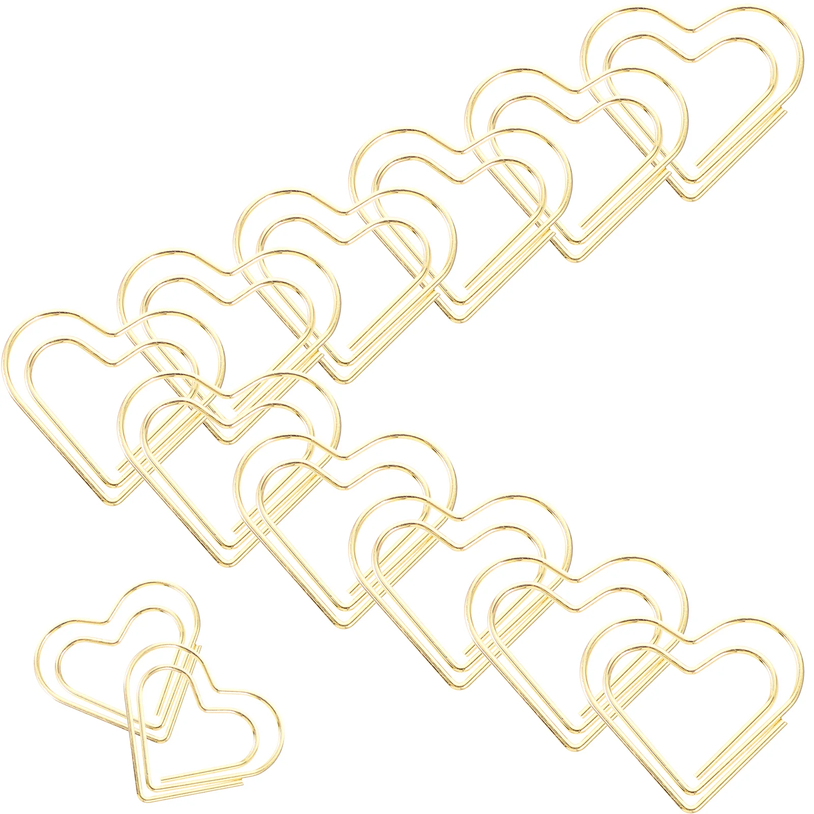 

100 Pcs File Folder Creative Paper Clips Heart Marking Office Unique Fun Document Delicate Small Paperclip