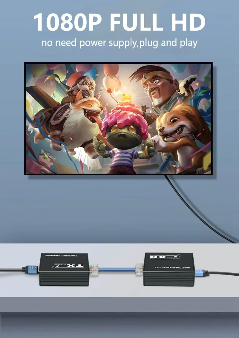USB KVM HDMI-удлинитель длиной 30 м сетевой кабель HDMI-Rj45 преобразователь Ethernet для