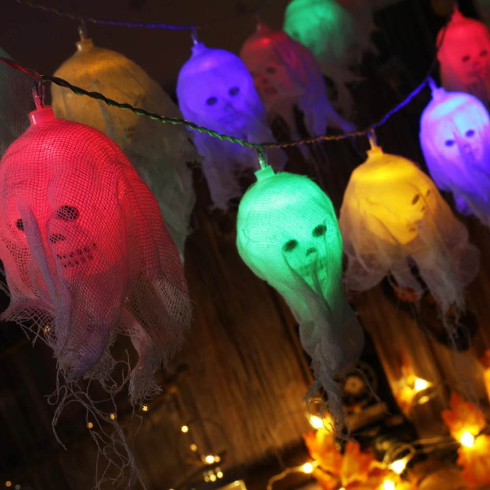 

Страшный светильник в виде черепа на Хэллоуин, с питанием от батарейки, призраки, звезды, свет, праздничная атмосфера светильник легкий вес ...