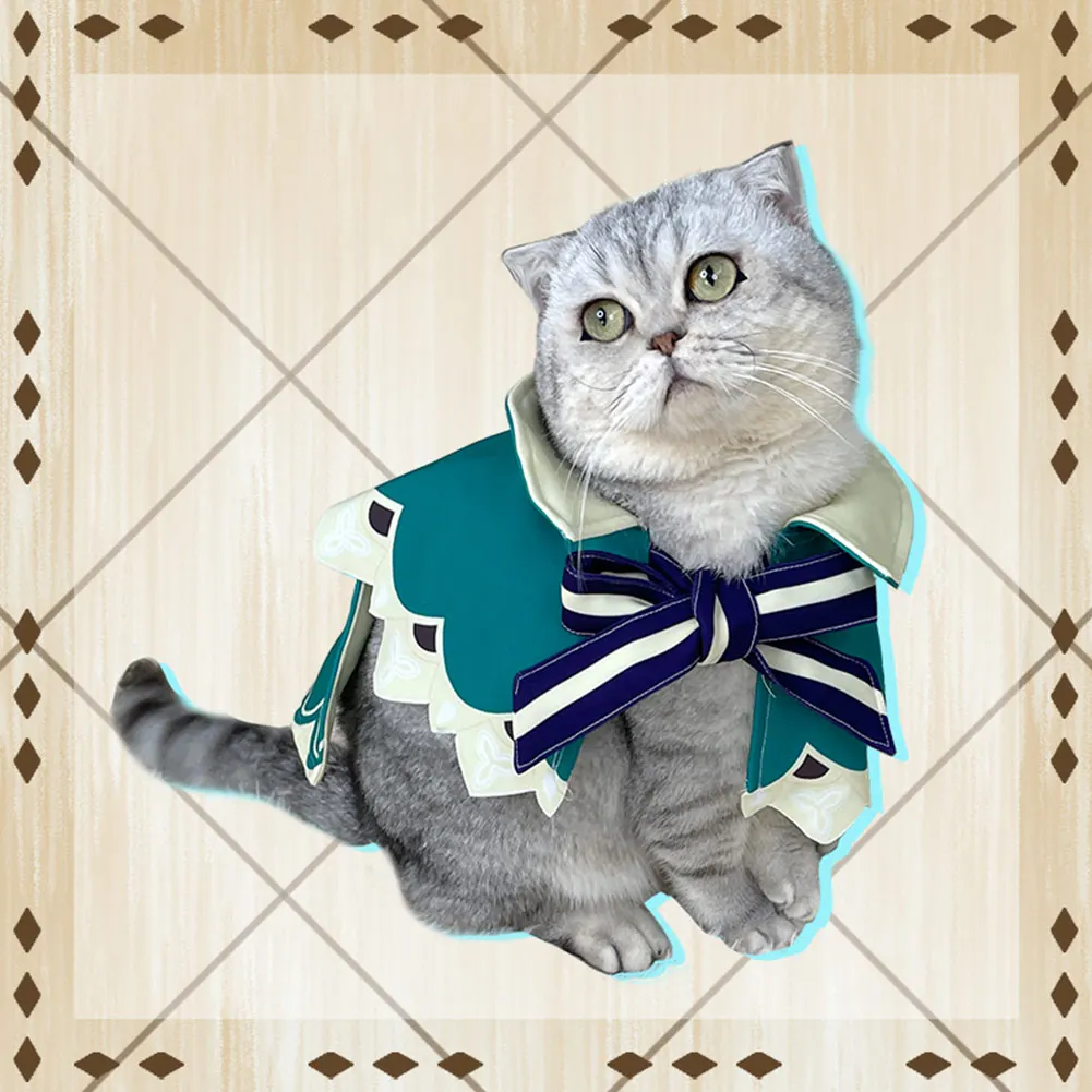 Игровая накидка Genshin Impact Venti для косплея корпуса + шапка домашних животных костюмы