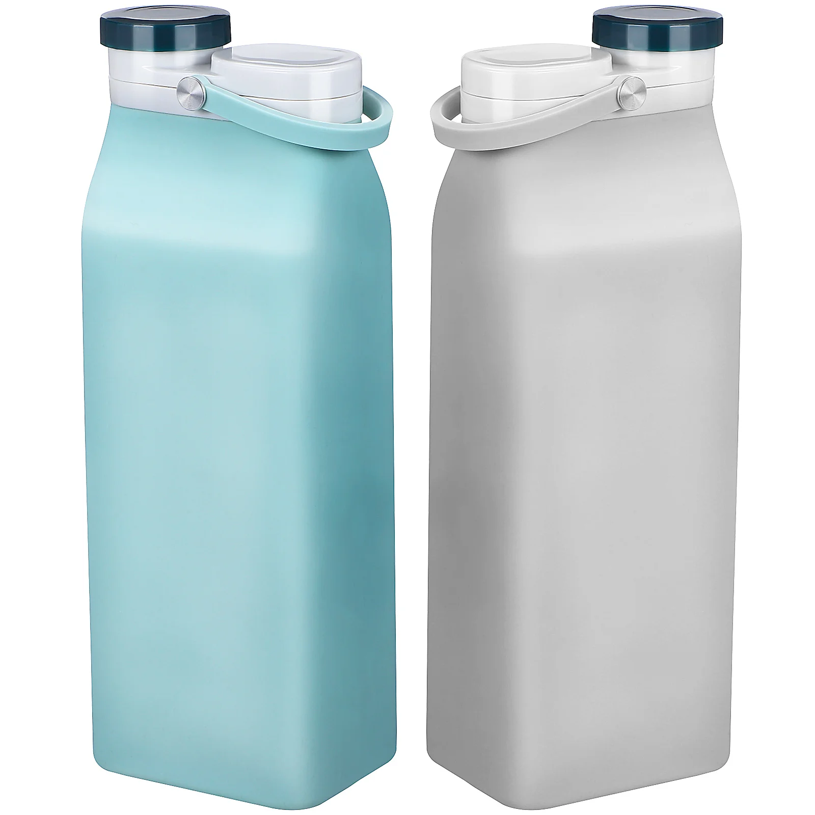 

2 Pcs Portable Simple Reusable Leak Proof Bottles Kettles Collapsible Bottles