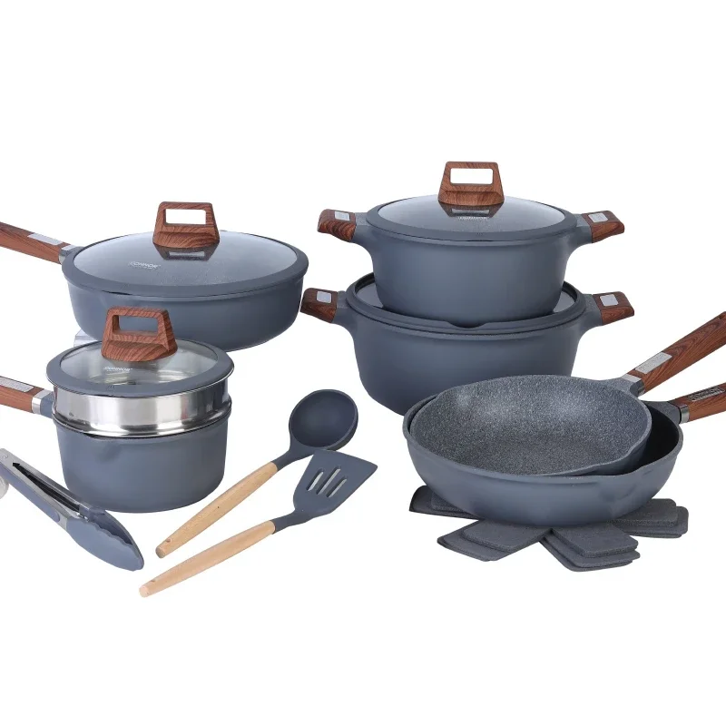 

DONNOR набор сковород из алюминия с гранитным покрытием 17 шт.