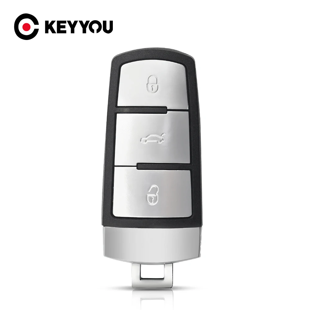 

KEYYOU Shell Smart Remote Key Case Fob для VW VOLKSWAGEN B6 B7 B7L CC R36 Maogotan B5 Passat 3C 3 кнопки