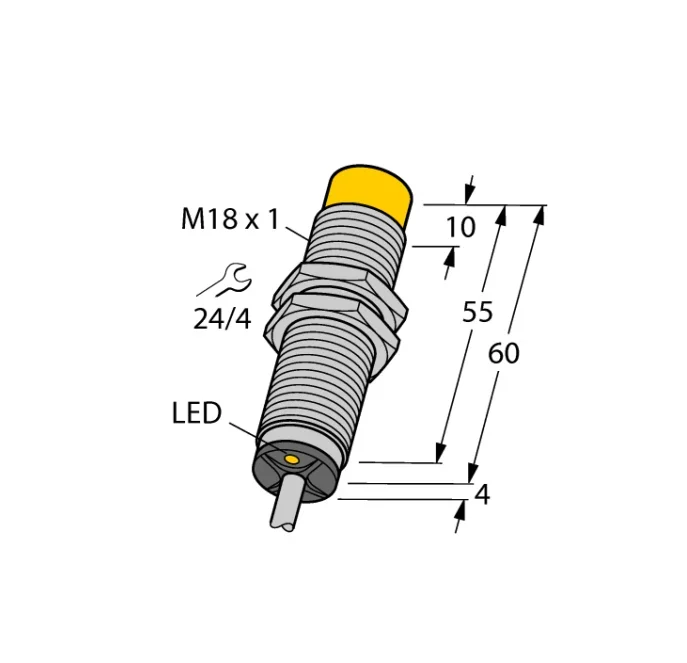Индуктивный емкостный 4-проводной датчик Датчик дальности NI15U-M18M-VP6X приближения