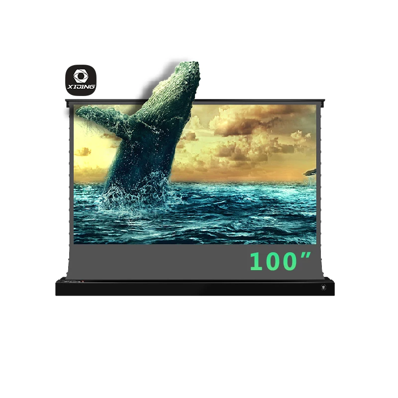 

XIJING A1 100 inch pet crystal retractable electric cinema home theater movie alr long throw laser projector screen