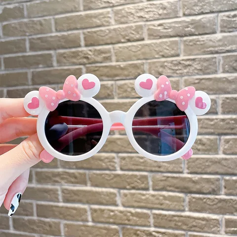 New Disney Anime Mickey Mouse Sonnenbrille Kawaii Minnie Brille Cartoon Kinder Sommer Sonnenschirme Jungen Spielzeuggeschenke
