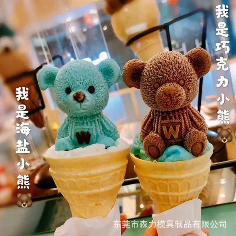 1 шт. форма для мороженого лоток в форме медведя |