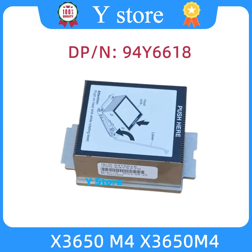 Y-Store, оригинальный радиатор для процессора IBM System X3650 M4 X3650M4 FRU 94Y6618 69Y5270, радиатор для процессора 95 Вт, радиатор для процессора Y-Store, оригинальный радиатор для процессора IBM System X3650 M4 X3650M4 FRU 94Y6618 69Y5270, радиатор для процессора 95 Вт, радиатор для процессора