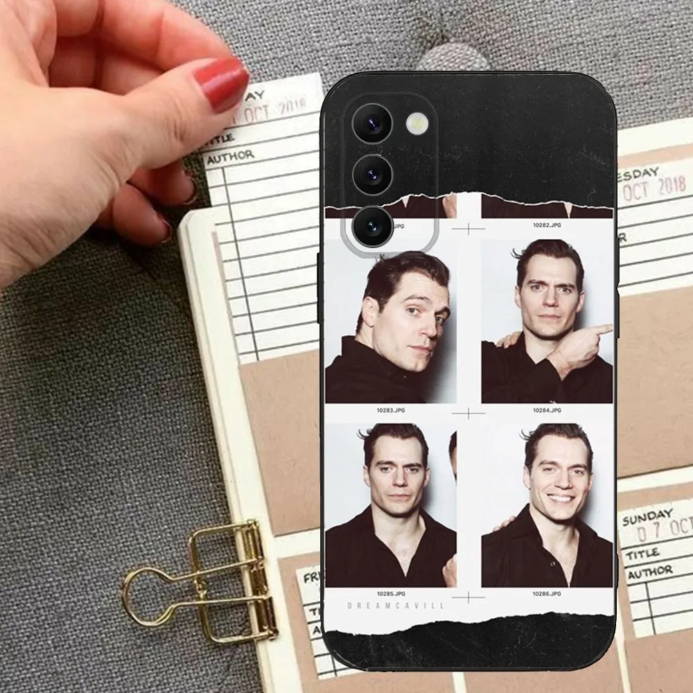 Чехол для телефона Actor H-Henry C-Cavill Samsung S24 23 22 30 21 10 9 Ultra Plus Lite FE 5G черный мягкий чехол