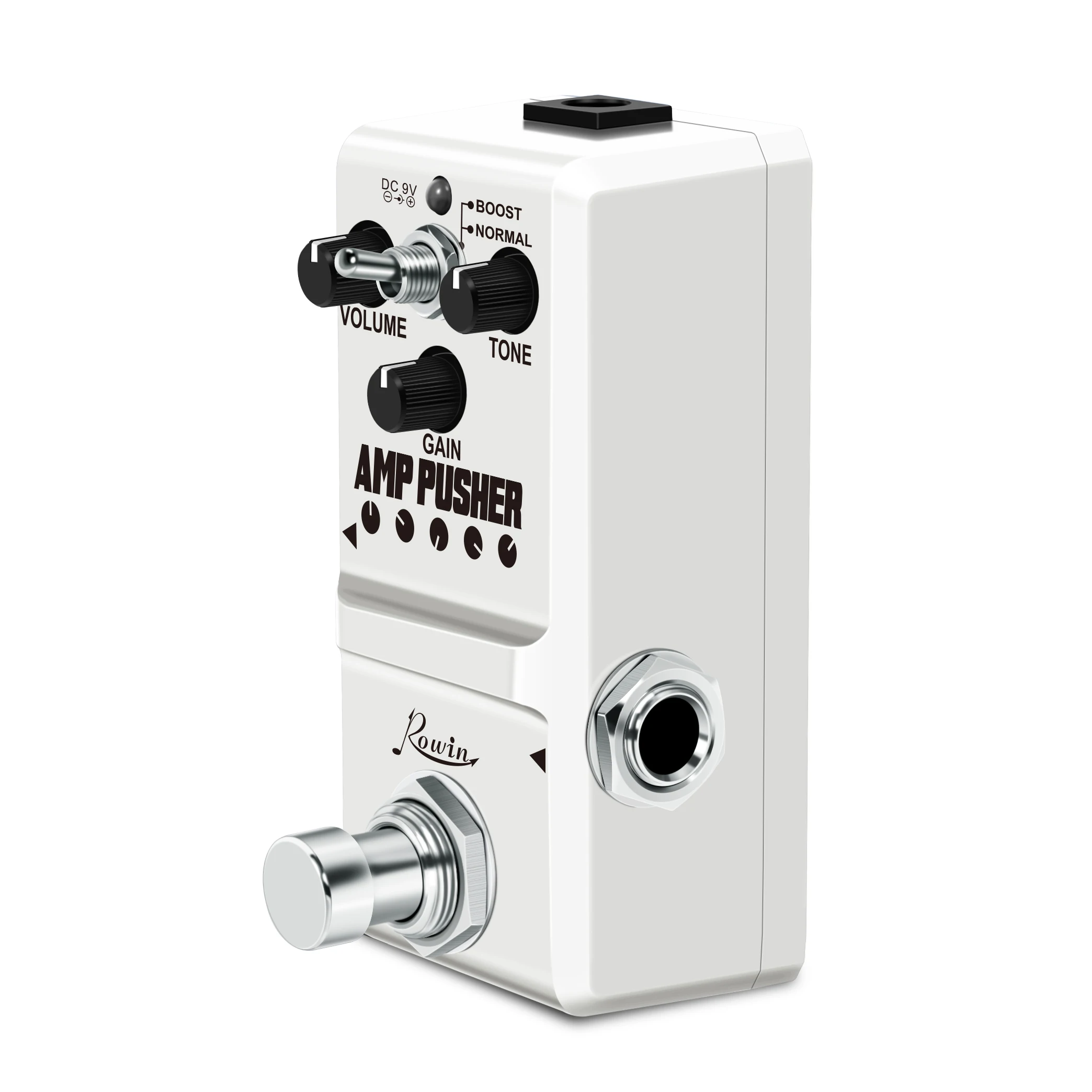 Rowin LN-323 AMP Pusher Mini Guitar Overdrive Effect Pedal Ture Bypass Full Metal Case