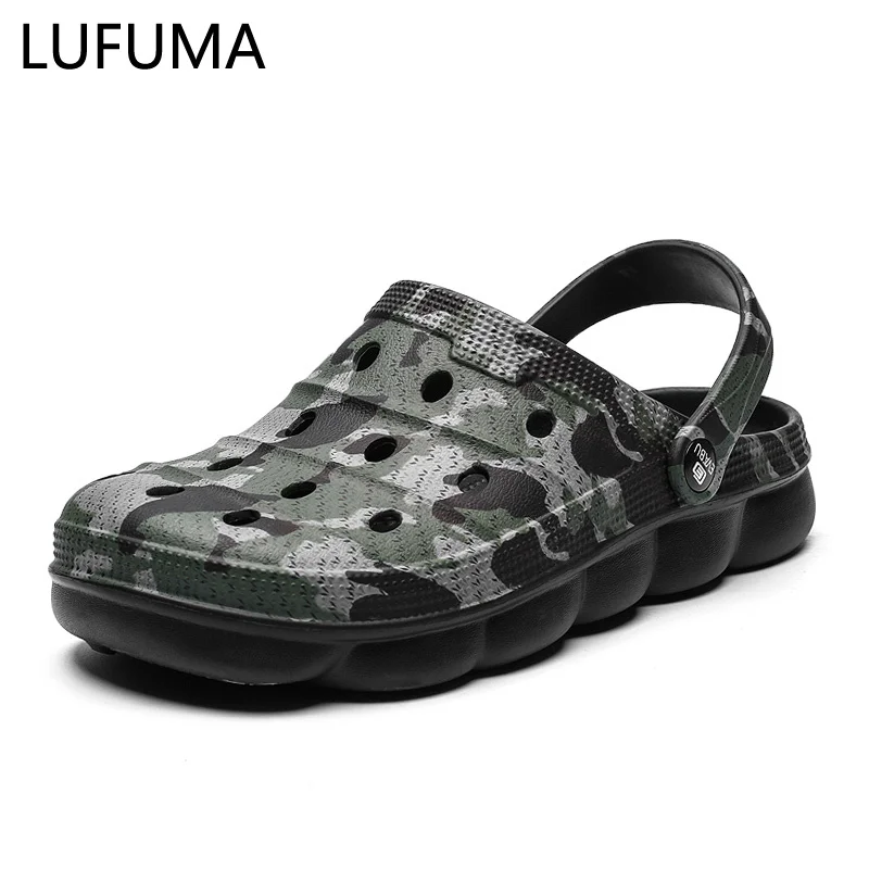 

Men Clogs Sandals Summer Outdoor Slippers Cholas Beach Aqua Shoes Men Slip On FlipFlops Garden Sandals Casual Shoes Water Shoes