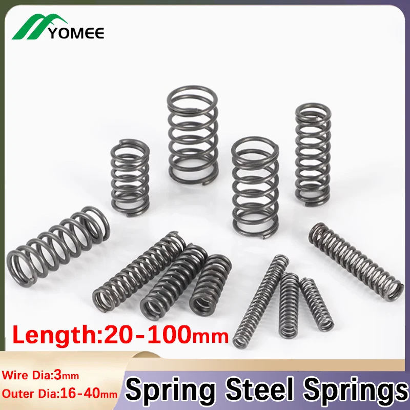 

Диаметр проволоки 3 мм, пружины сжатия из пружинной стали, Y-образные пружины сжатия, высокоэластичная круглая проволока, возвратная пружина L20-100 мм