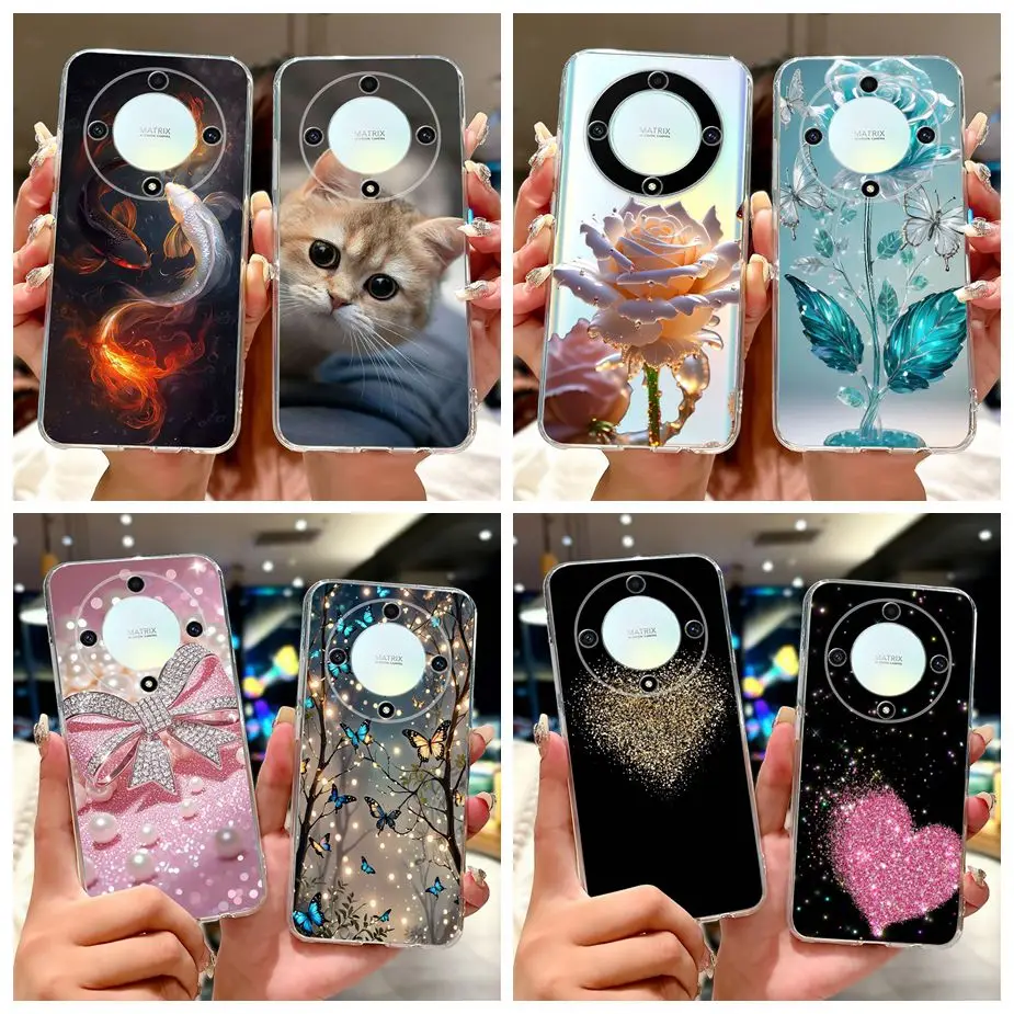 Фото Чехол для Honor Magic6 Lite ALI-NX3, популярный модный окрашенный чехол, мягкий тонкий чехол для телефона для Honor Magic5 Lite Magic 6 Lite 5G, сумки №1